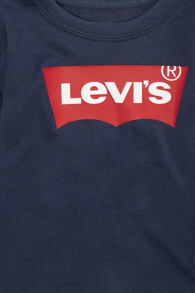 Levi's Kids Bluza sport cu decolteu la baza gatului si imprimeu logo Baieti