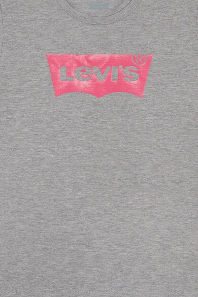 Levi's Kids Tricou cu imprimeu logo si decolteu la baza gatului Fete