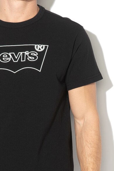 Levi's Tricou cu imprimeu logo si decolteu la baza gatului 06 Barbati