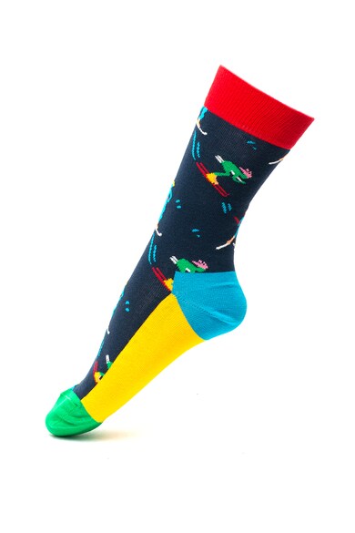 Happy Socks Set de sosete lungi unisex cu imprimeu grafic - 2 perechi Barbati