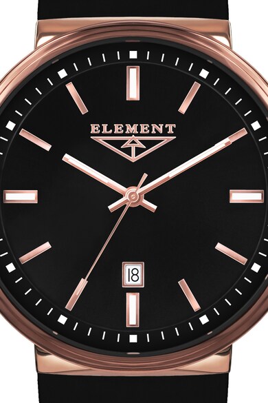 33 ELEMENT Овален часовник със силиконова каишка Мъже