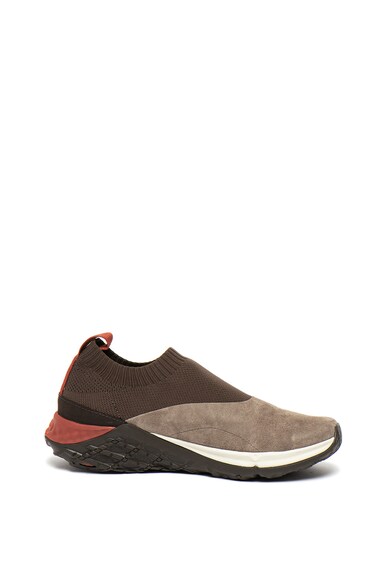 MERRELL Pantofi sport slip-on de piele intoarsa, cu insertii din material textil Jungle Moc XX Barbati