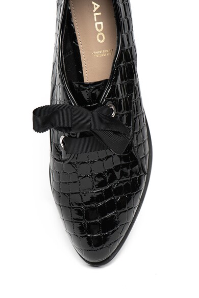 Aldo Pantofi derby cu aspect lacuit si model piele de crocodil Femei