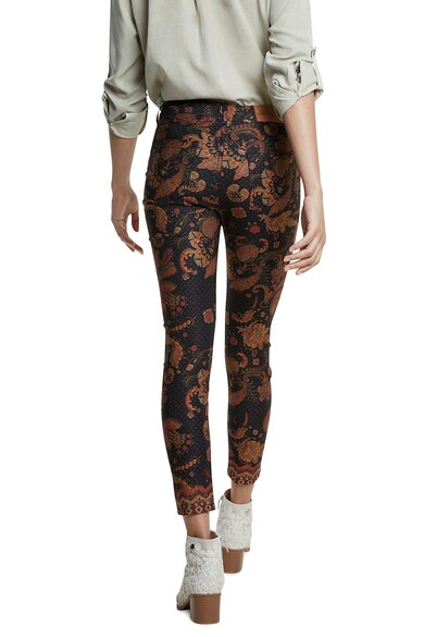 DESIGUAL Pantaloni skinny cu imprimeu floral Femei