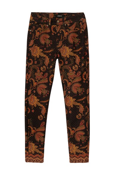 DESIGUAL Pantaloni skinny cu imprimeu floral Femei