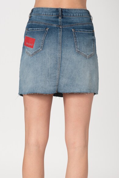 DESIGUAL Fusta mini din denim cu imprimeu logo Log Femei