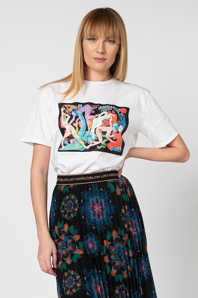 DESIGUAL Tricou cu aplicatie grafica Rassil Femei