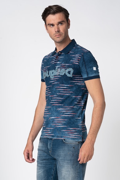 DESIGUAL Tricou polo cu imprimeu logo Beau Barbati