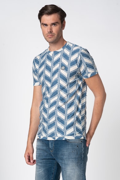 DESIGUAL Tricou cu model herringbone Kelly Barbati