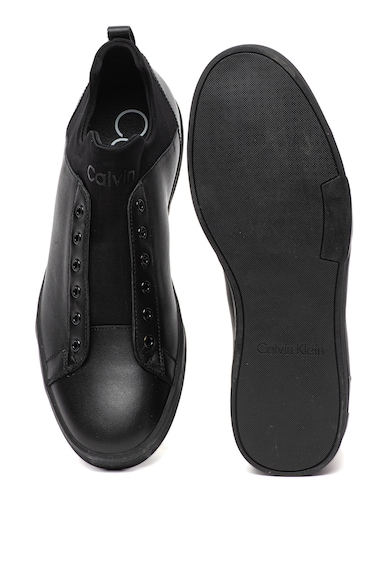 CALVIN KLEIN Pantofi sport slip-on de piele si neopren Iver Barbati