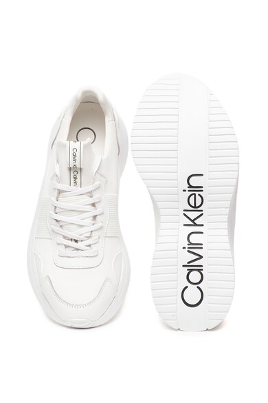 CALVIN KLEIN Uzzle bebújós sneaker bőrbetétekkel férfi