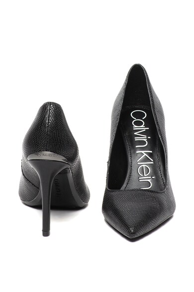 CALVIN KLEIN Кожени обувки Roxy с релефна повърхност Жени