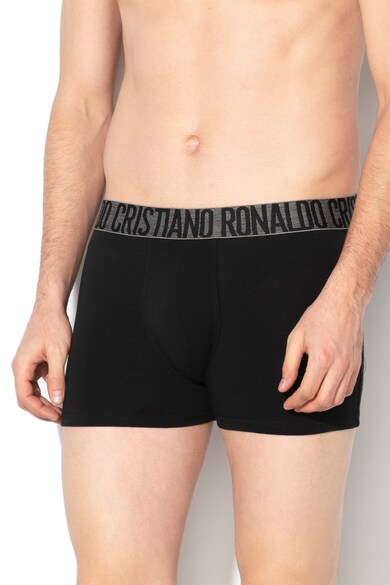 CR7 Underwear Set de boxeri cu banda elastica cu logo - 3 perechi Barbati