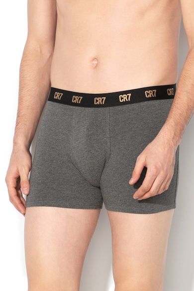 CR7 Underwear Set de boxeri cu banda elastica cu logo - 3 perechi Barbati