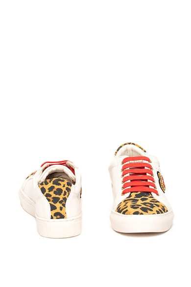 Guess Pantofi sport din piele cu animal print Fete