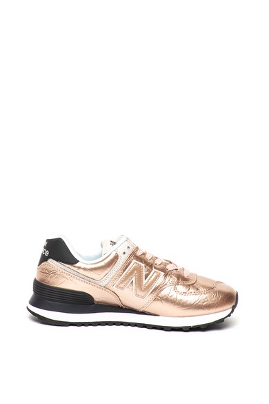 New Balance Кожени спортни обувки 574 с метализиран ефект Жени