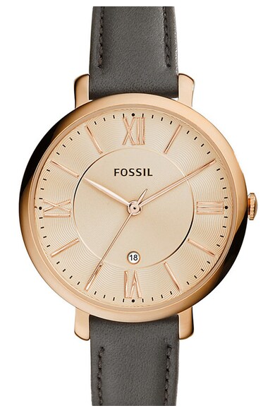 Fossil Ceas analog cu carcasa rotunda Jacqueline, Gri Femei