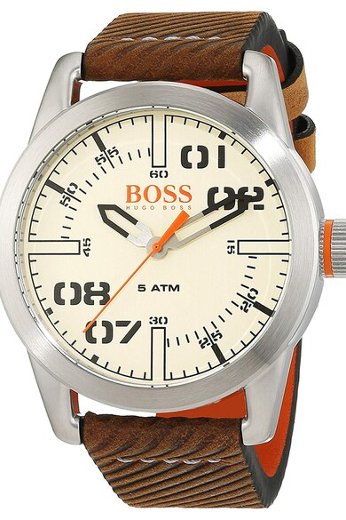 Hugo Boss Orange Ceas cu o curea de piele Barbati