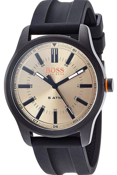 Hugo Boss Orange Ceas rotund cu o curea de silicon Barbati