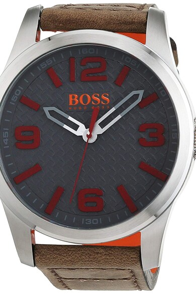 Hugo Boss Orange Bőrszíjas kerek karóra férfi