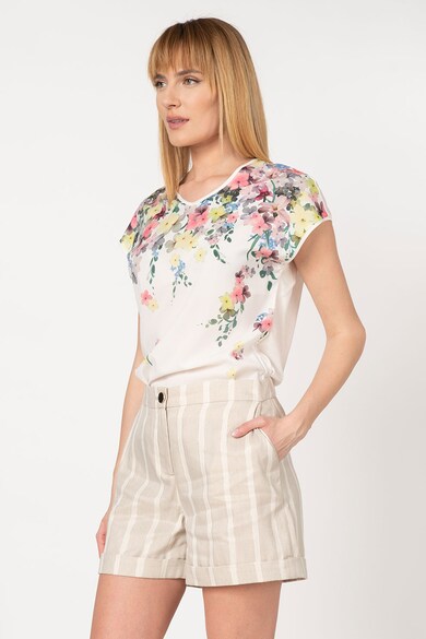 Ted Baker Tricou cu model floral si decolteu in V Alysin Femei