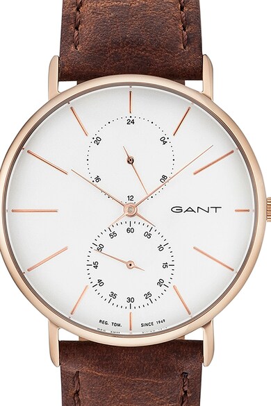 Gant Унисекс часовник с кожена каишка Жени