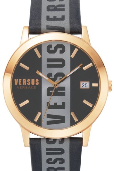 VERSUS VERSACE Часовник Versus Barbes с лого на каишката, 44 мм Мъже