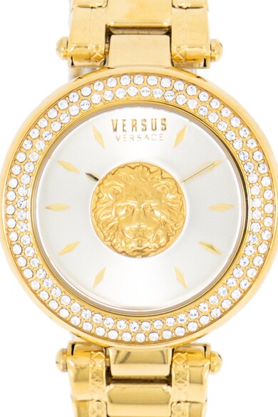 VERSUS VERSACE Ceas rotund decorat cu cristale Brick Lane, 36 mm Femei