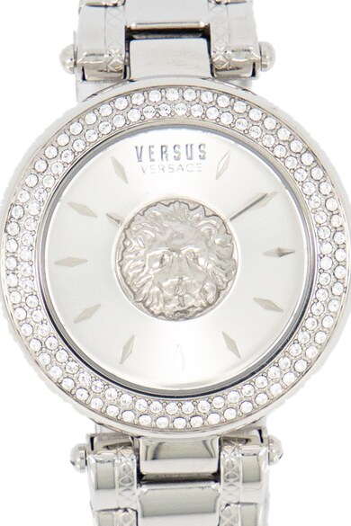 VERSUS VERSACE Ceas de otel inoxidabil decorat cu cristale Swarovski Brick Lane, 36 mm Femei