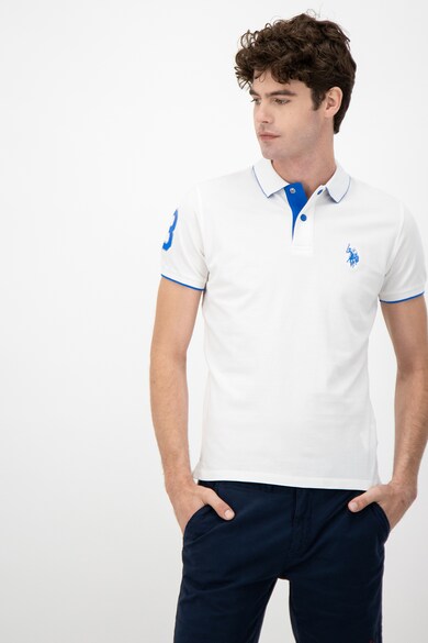 U.S. Polo Assn. Tricou polo cu accente contrastante Barbati