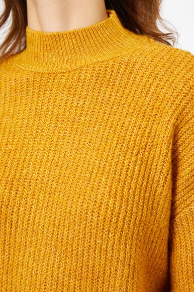 KOTON Kissé megemelt nyakú pulóver bővülő ujjakkal női