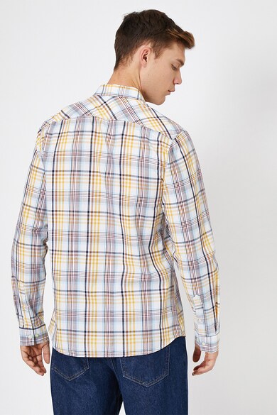 KOTON Памучна карирана риза с джоб на гърдите Мъже