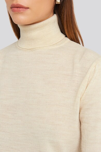 NA-KD Фино плетен пуловер с вълна и поло Жени