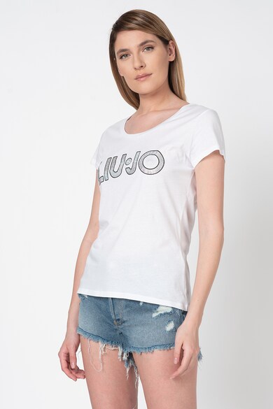 Liu Jo Tricou cu logo din strasuri Femei