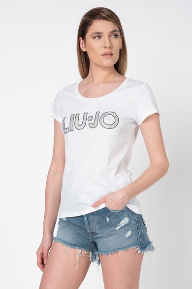 Liu Jo Tricou cu logo din strasuri Femei