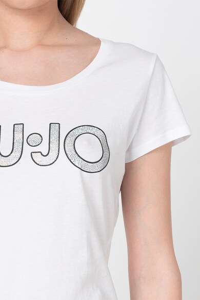 Liu Jo Tricou cu logo din strasuri Femei