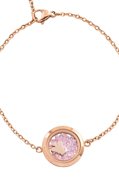 Loisir by Oxette Bratara placata cu aur rose de 18 K si decorata cu cristale Femei