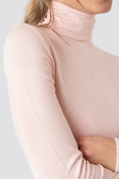 NA-KD Bluza din amestec de lyocell, cu guler inalt Femei