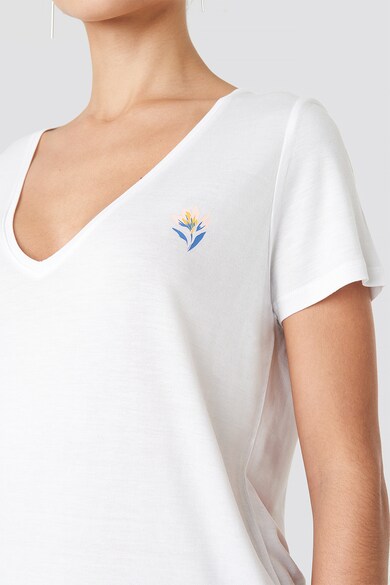 NA-KD Тениска с малка флорална щампа Жени