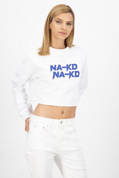 NA-KD Bluza sport crop cu imprimeu logo Femei