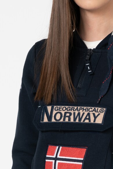 Geographical Norway Hanorac cu imprimeu logo si buzunar frontal Gymclass Femei