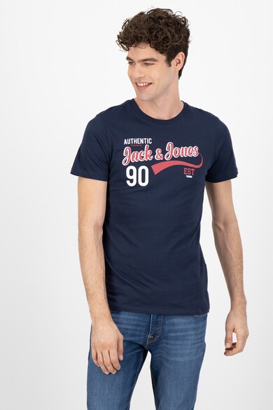 Jack & Jones Тениска с овално деколте и лого 4 Мъже