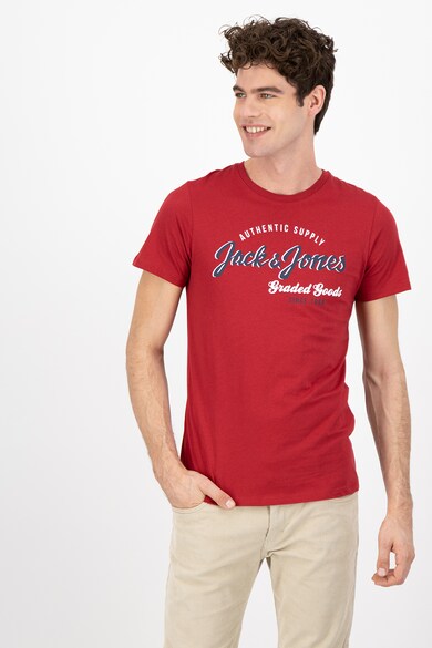 Jack & Jones Szűk fazonú kerek nyakú mintás póló férfi