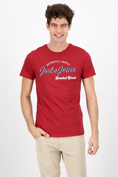 Jack & Jones Szűk fazonú kerek nyakú mintás póló férfi