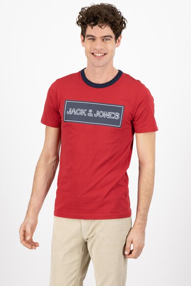 Jack & Jones Тениска Island по тялото с лого Мъже