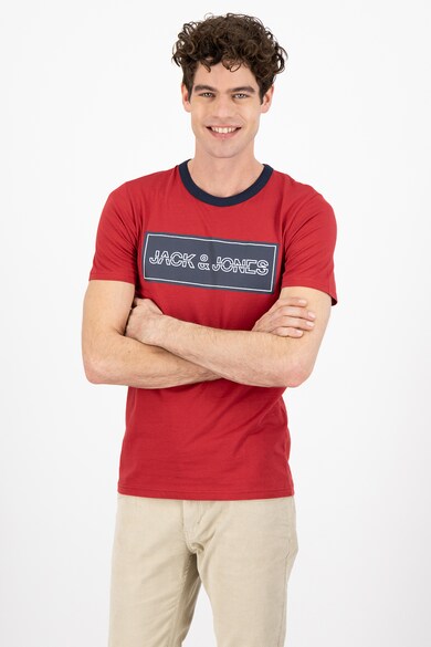 Jack & Jones Тениска Island по тялото с лого Мъже