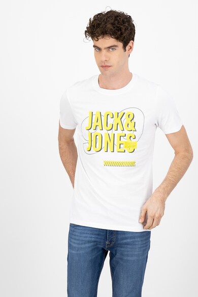 Jack & Jones Памучна тениска Beb по тялото Мъже
