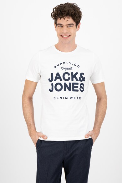 Jack & Jones Tricou slim fit cu imprimeu logo Tom Barbati