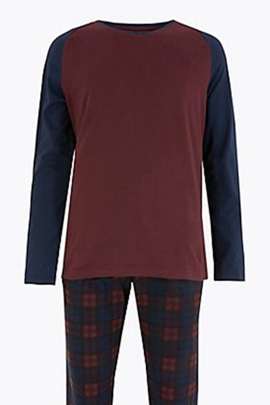 Marks & Spencer Mintás pizsama zsebekkel férfi
