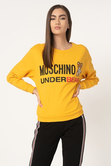 Moschino Bluza sport de casa, cu imprimeu logo cauciucat Femei